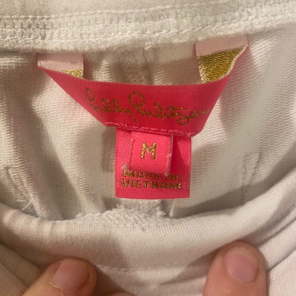 Lilly Pulitzer size medium, white joggers - Picture 15 of 16